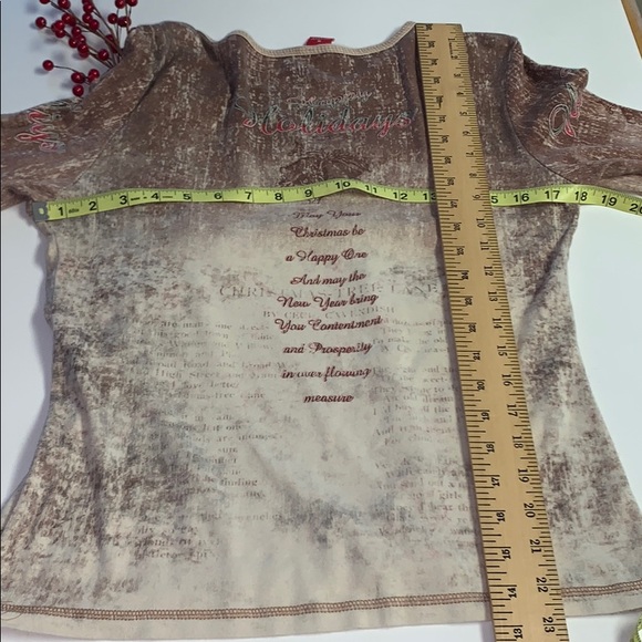 🎄Christmas 3/4 Sleeved Shirt; Medium🎅🏼 - Picture 8 of 9